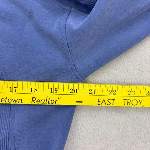 Lululemon Pullover Womens 4 Blue Softstreme Scuba Oversized 1/2 Zip Sweatshirt - Picture 6 of 8